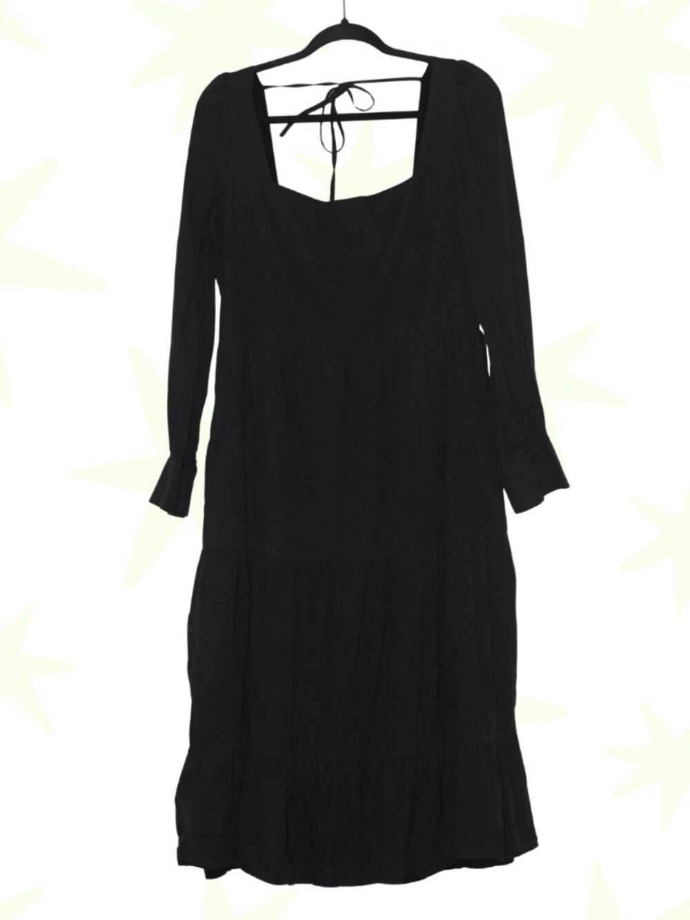 Charles Henry 100% cotton exterior renaissance peasant midi dress XL